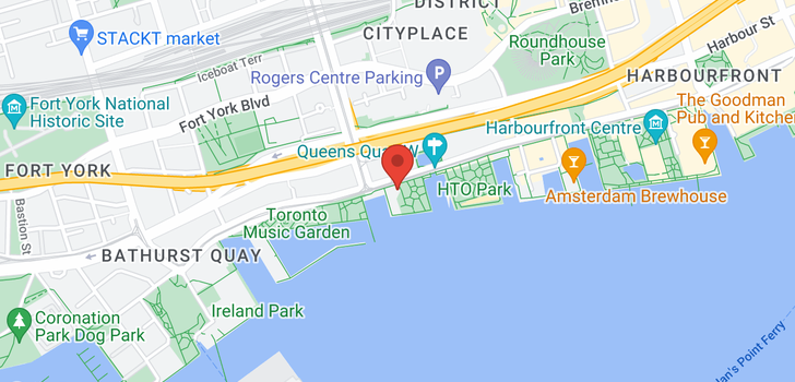 map of 401 Queens Quay W